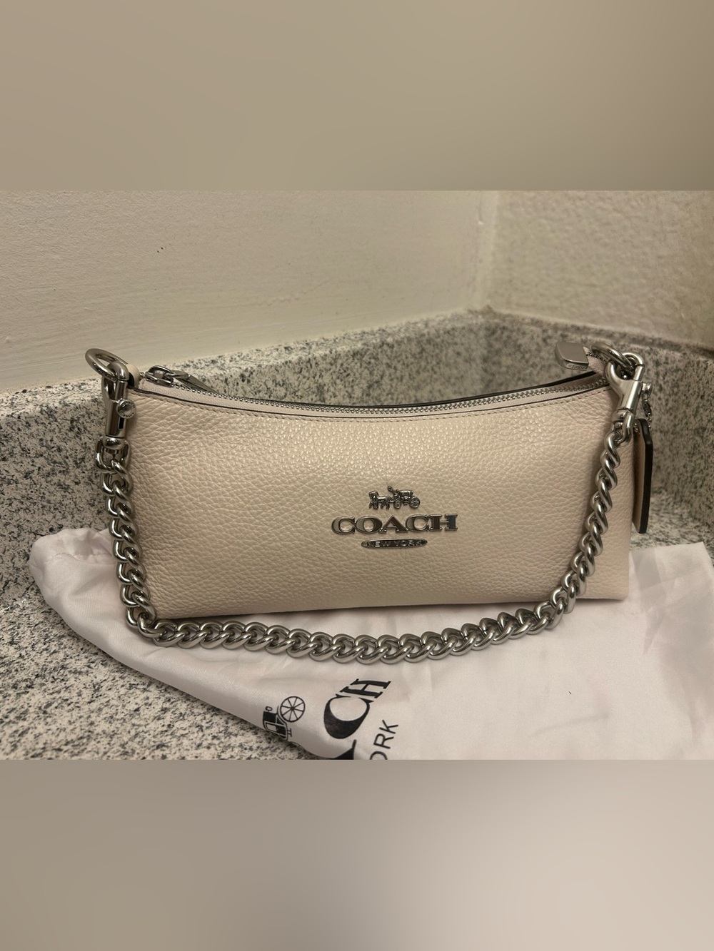 Charlotte shoulder Bag in CHALK NWT